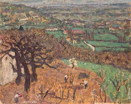 Dauphine Landschaft, c.1899 von Pierre Bonnard | Gemälde-Reproduktion