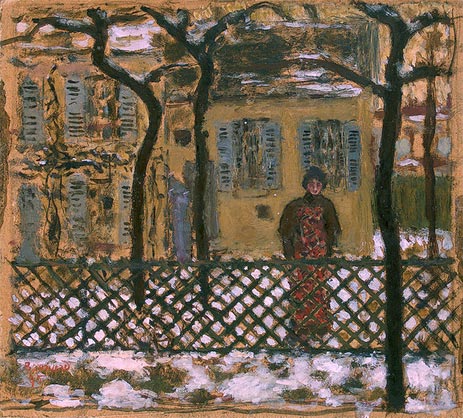 Behind the Fence, 1895 | Pierre Bonnard | Painting Reproduction
