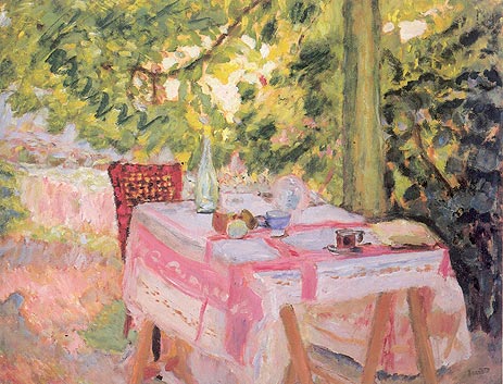 Table Set in a Garden, c.1908 | Pierre Bonnard | Gemälde Reproduktion