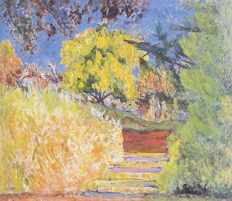 Stairs in the Artist's Garden, c.1942/44 | Pierre Bonnard | Painting Reproduction