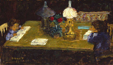 Innenraum die Terrasse Kinder | Pierre Bonnard | Gemälde Reproduktion