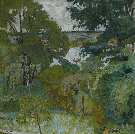 Die Seine bei Vernon, 1925 | Pierre Bonnard | Gemälde Reproduktion