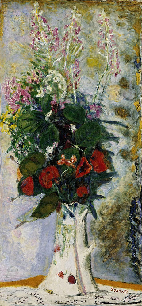 Pitcher with Flowers, c.1935 | Pierre Bonnard | Painting Reproduction