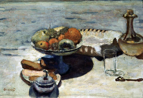 Zum Nachtisch gedeckter Tisch, c.1924 | Pierre Bonnard | Gemälde Reproduktion