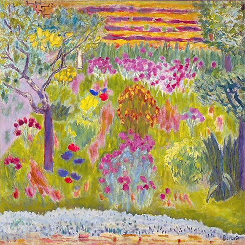 Garten: Wiese in der Blüte, c.1935 | Pierre Bonnard | Gemälde Reproduktion