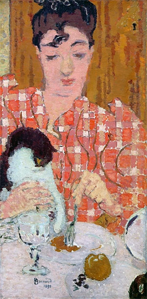 The Checkered Blouse | Pierre Bonnard | Painting Reproduction