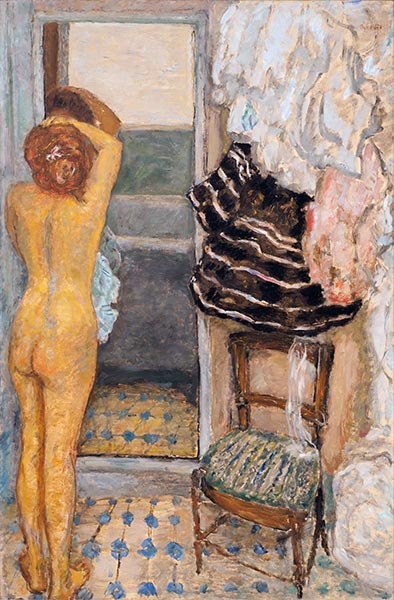 Der Ganzkörperspiegel, 1910 | Pierre Bonnard | Gemälde Reproduktion