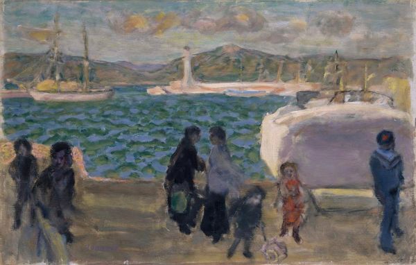 Die neblige Bucht (Mistral-Himmel), 1914 von Pierre Bonnard | Gemälde-Reproduktion