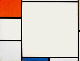 Komposition mit Rot, Gelb und Blau, 1927 von Mondrian | Gemälde-Reproduktion