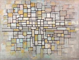 Komposition Nr. II, 1913 von Mondrian | Gemälde-Reproduktion