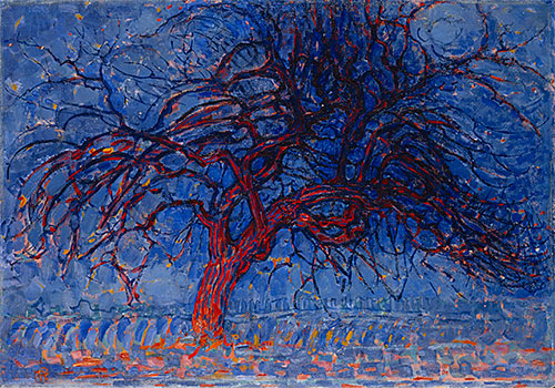 Evening: The Red Tree, c.1908/10 | Mondrian | Painting Reproduction