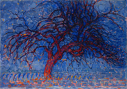 Evening: The Red Tree - Mondrian