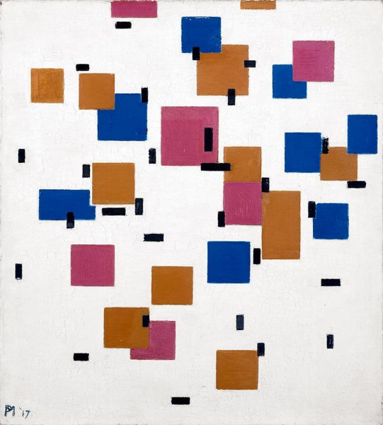 Composition in Colour A, 1917 | Mondrian | Painting Reproduction