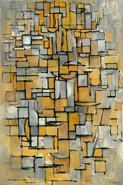 Tableau no. 1, 1913 | Mondrian | Painting Reproduction