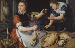 Two Women Cooking, 1562 by Pieter Aertsen | Painting Reproduction