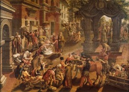 The Apostles Peter and John Healing the Sick | Pieter Aertsen | Painting Reproduction