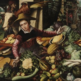 Market Women at a Vegetable Stand, 1567 by Pieter Aertsen | Painting Reproduction