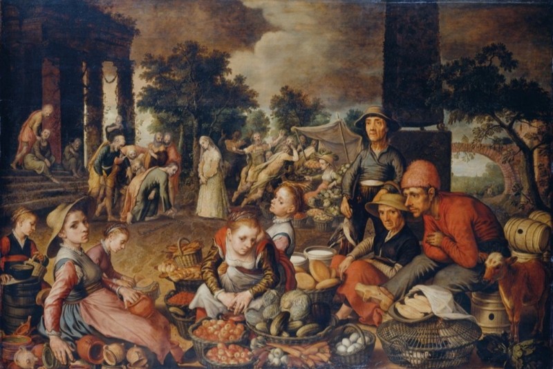 Market Scene with Christ and the Woman Taken in Adultery, 1559 | Pieter Aertsen