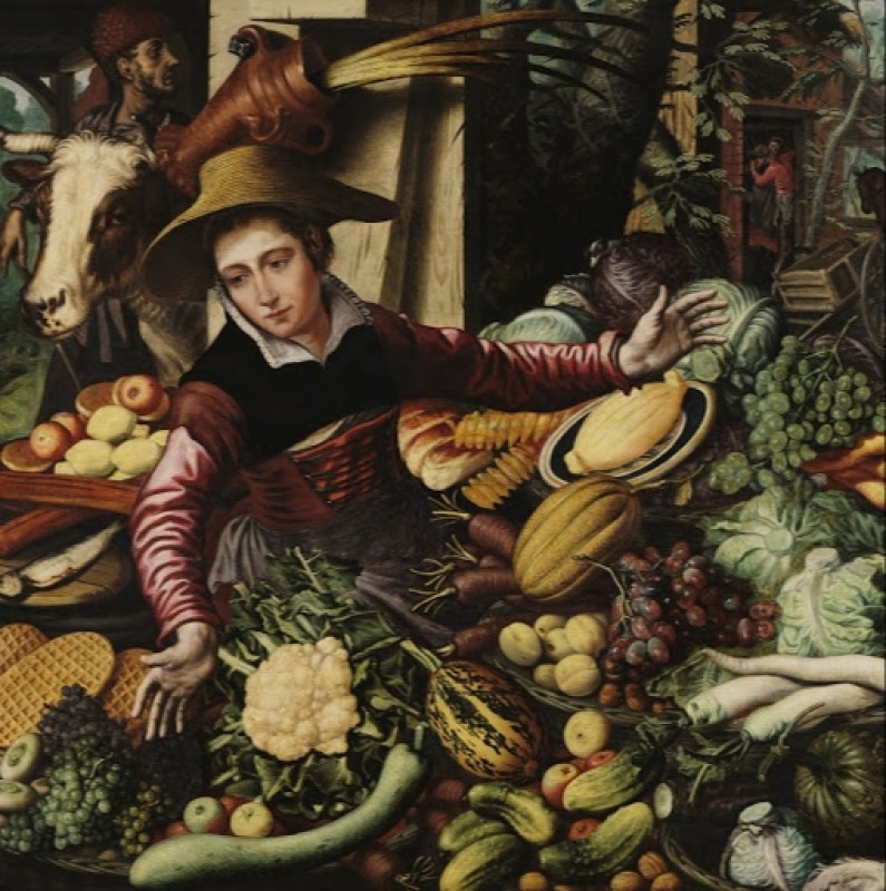 Market Women at a Vegetable Stand, 1567 | Pieter Aertsen