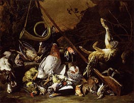 Still Life of Game, c.1650/55 by Pieter Boel | Painting Reproduction