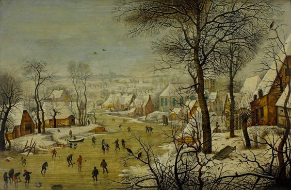 Winter Landscape with a Bird Trap, 1620s | Pieter Bruegel the Younger | Painting Reproduction