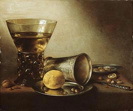 Still Life with Roemer, 1644 by Pieter Claesz | Painting Reproduction