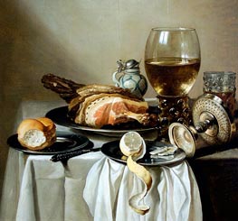 Stil Life, 1643 by Pieter Claesz | Painting Reproduction