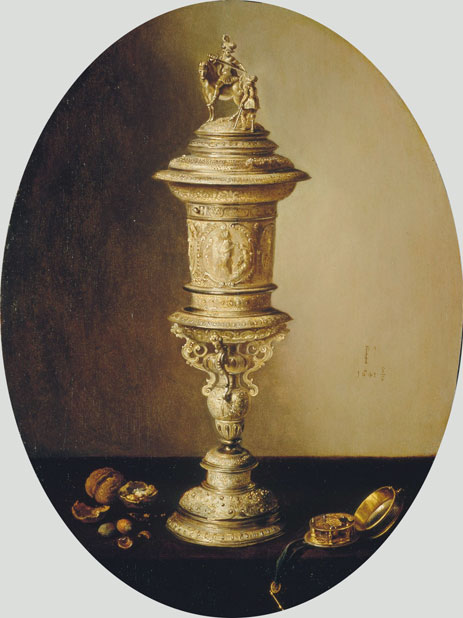 Still Life with the Covered Cup of the Haarlem Brewer's Guild, 1641 | Pieter Claesz | Gemälde Reproduktion