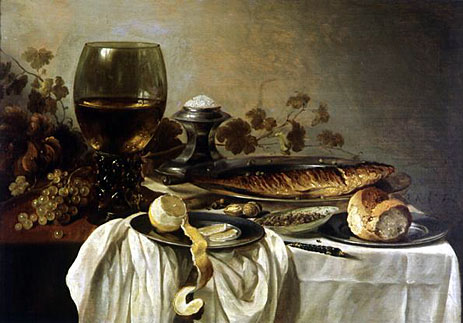 Breakfast, 1646 | Pieter Claesz | Painting Reproduction