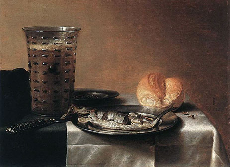Fish Still Life | Pieter Claesz | Painting Reproduction