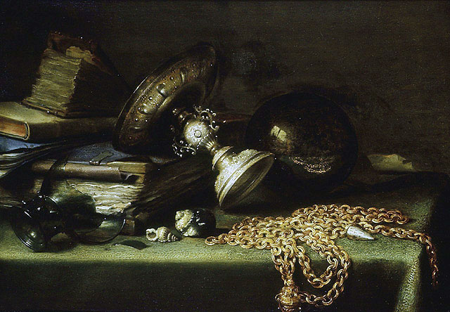 Still Life with a Gold Chain, c.1636 | Pieter Claesz | Gemälde Reproduktion