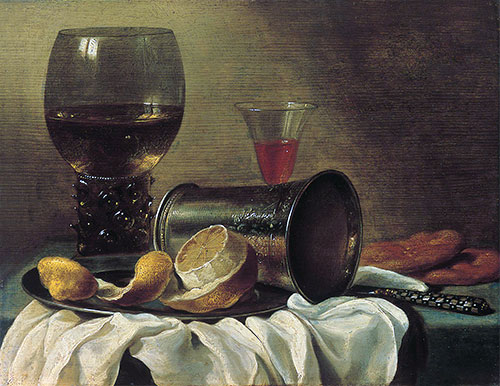 Stilleben mit Römer | Pieter Claesz | Gemälde Reproduktion