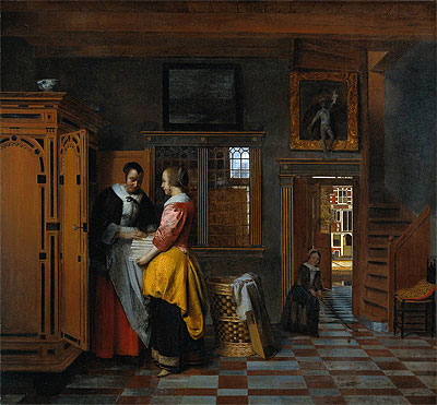 The Linen Chest, 1663 | Pieter de Hooch | Painting Reproduction