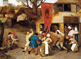 A Village Kermesse, c.1565 von Bruegel the Elder | Gemälde-Reproduktion