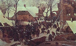 Adoration of the Magi in Winter Landscape, 1567 by Bruegel the Elder | Painting Reproduction