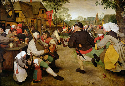 The Peasant Dance, 1568 | Bruegel the Elder | Painting Reproduction
