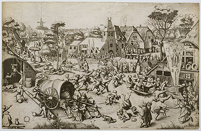 Der Jahrmarkt am Georgstag | Bruegel the Elder | Gemälde Reproduktion