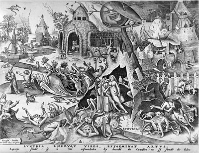 Lust, from The Seven Deadly Sins, 1558 | Bruegel the Elder