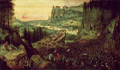 The Suicide of Saul (Selbstmord Sauls), 1562 | Bruegel the Elder
