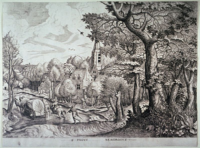 Pagus Nemorosus (Village in the Woods), n.d. | Bruegel the Elder | Painting Reproduction