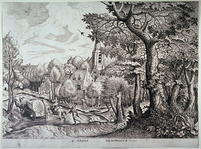 Pagus Nemorosus (Village in the Woods), n.d. | Bruegel the Elder