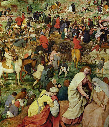 The Procession to Calvary (Detail), 1564 | Bruegel the Elder | Painting Reproduction