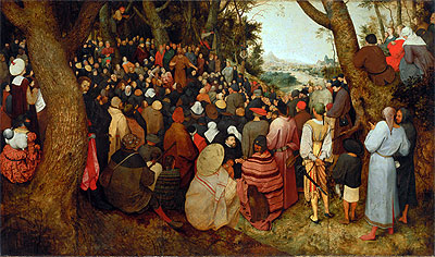 The Sermon of St. John the Baptist | Bruegel the Elder | Painting Reproduction