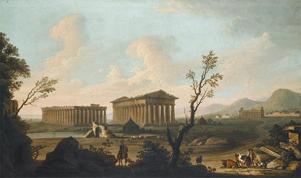 View of Paestum, c.1760 by Pietro Fabris | Painting Reproduction