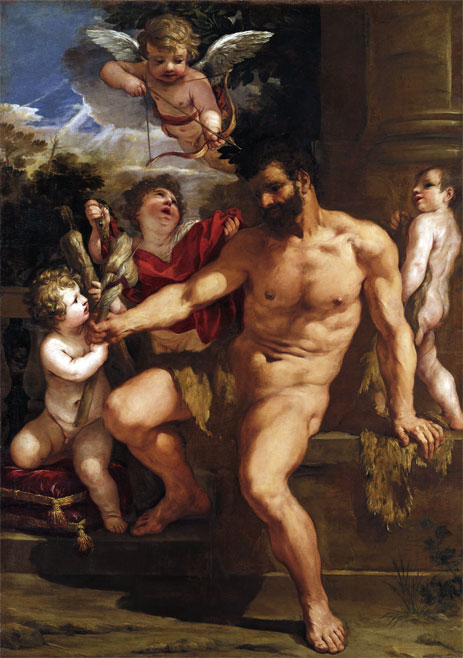 The Punishment of Hercules, 1635 by Pietro da Cortona | Painting Reproduction