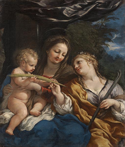 The Madonna and Child with Saint Martina, c.1645 | Pietro da Cortona | Painting Reproduction