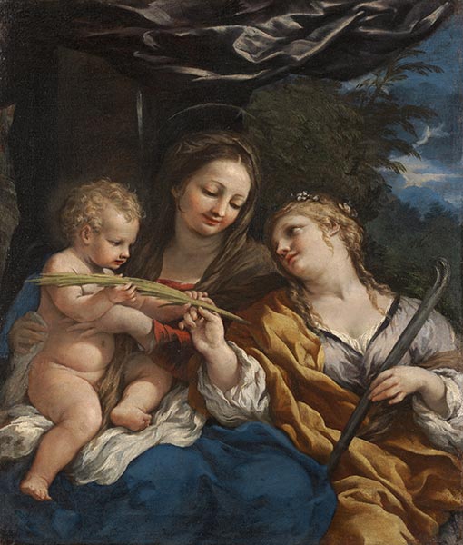 The Madonna and Child with Saint Martina, c.1645 by Pietro da Cortona | Painting Reproduction