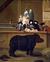Das Nashorn, 1751 von Pietro Longhi | Gemälde-Reproduktion