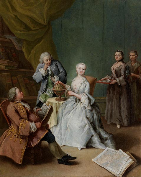 Geography Lesson, 1752 | Pietro Longhi | Painting Reproduction