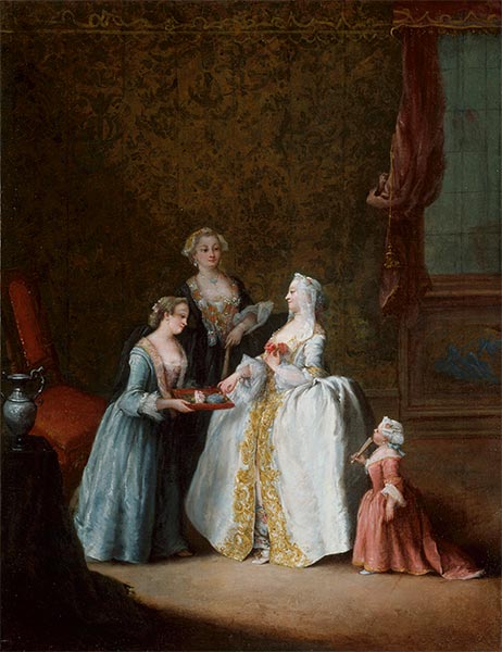 Lady at Her Toilette, 1740s | Pietro Longhi | Painting Reproduction